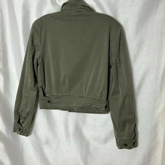 Hudson Jeans Olive Studded Jacket - Picture 2 of 12